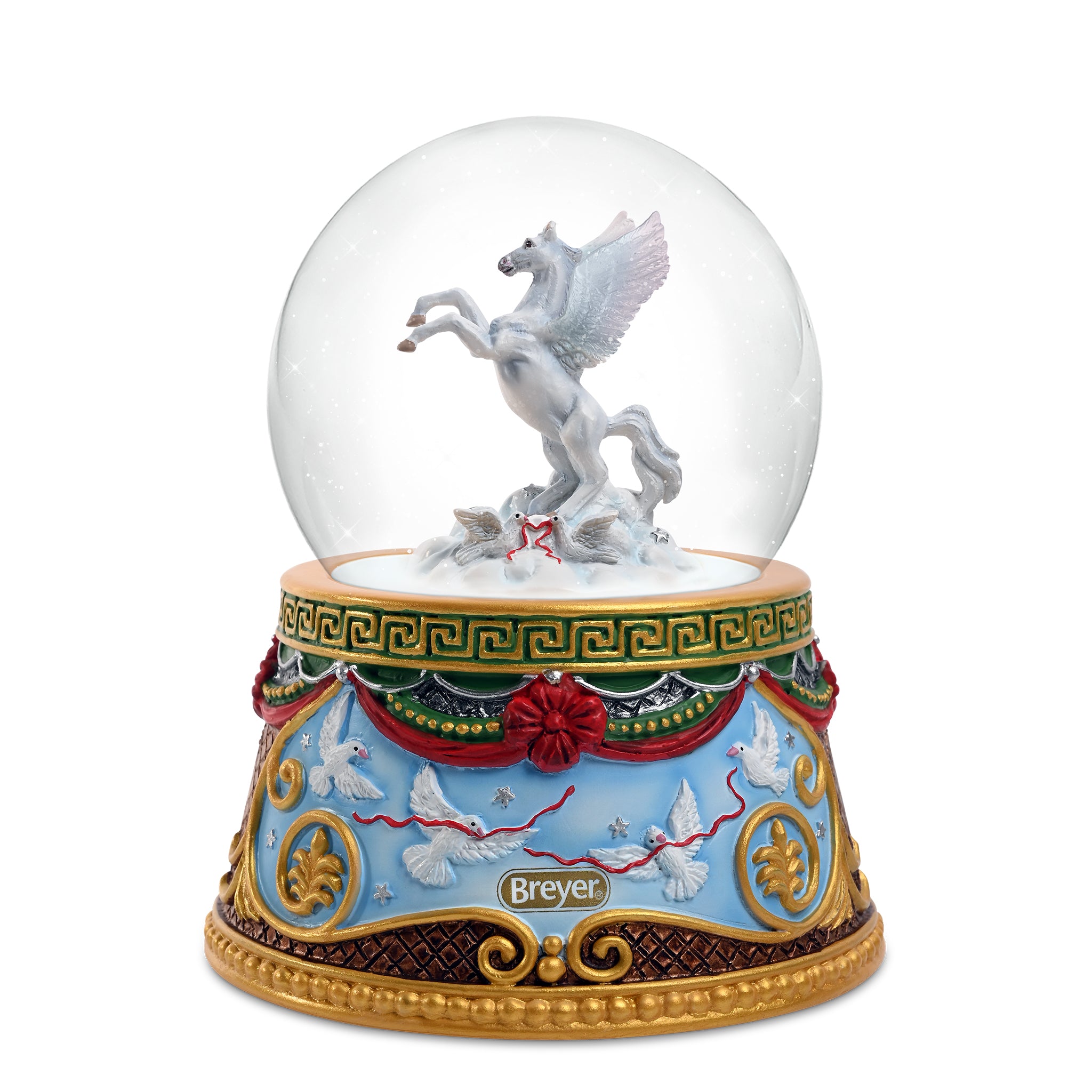 Breyer Stablemates 2023 Holiday Flight Musical Snow Globe