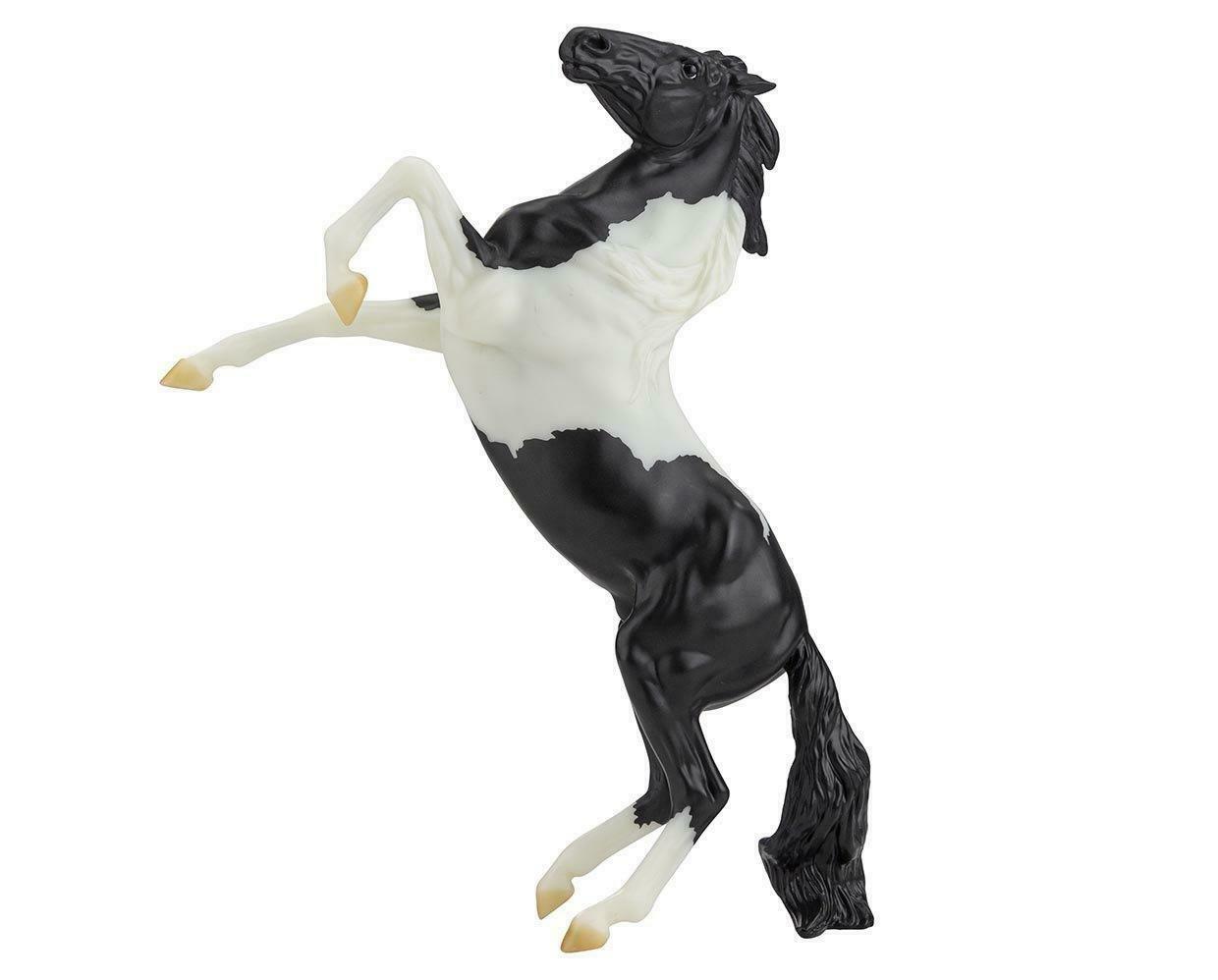 Breyer Freedom Black Pinto Rearing Mustang