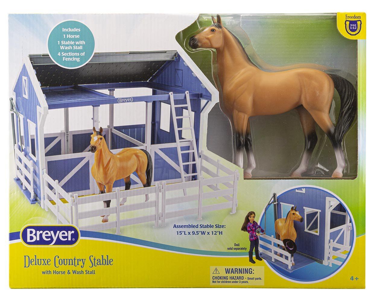 Breyer Freedom Deluxe Country Stable with Horse & Wash Stall