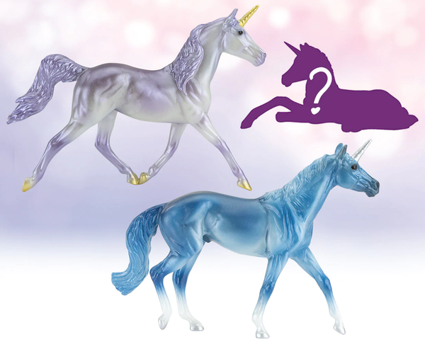 Breyer Horse store Stablemate Fighting Stallion Colorshift Blue Purple