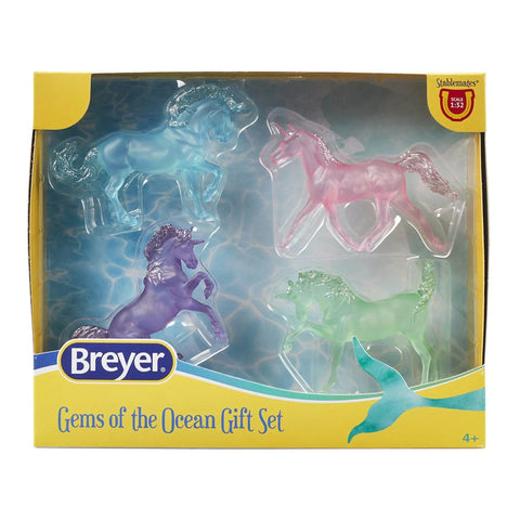 Breyer Stablemates Gems of the Ocean - 4 Unicorn Gift Set