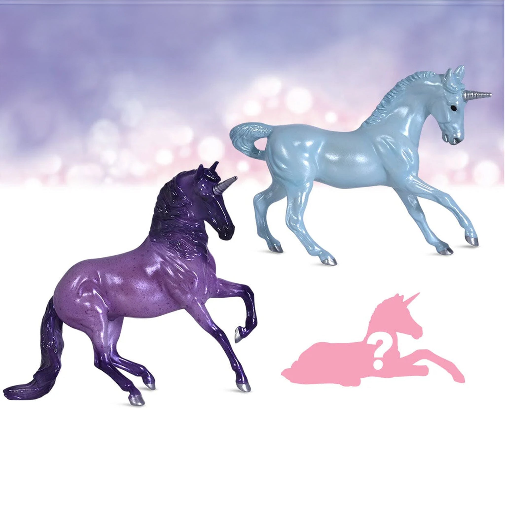 Breyer Stablemates Unicorn Foal Surprise - Dazzling Cliffs Family