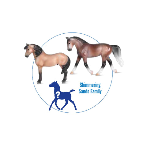 Breyer Stablemate Horse & Foal Surprise Family B Shimmering Sands