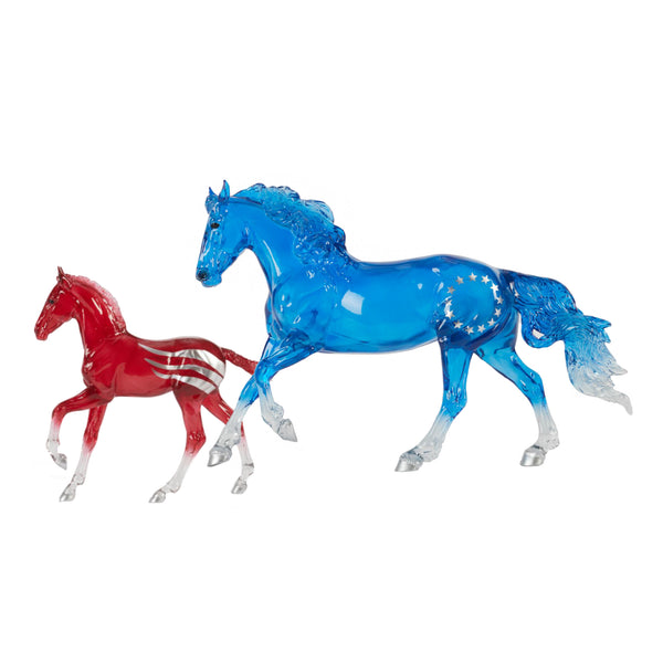 Breyer Traditional Betsy & Ross USA 250 Celebration Mare & Foal - NEW 2026