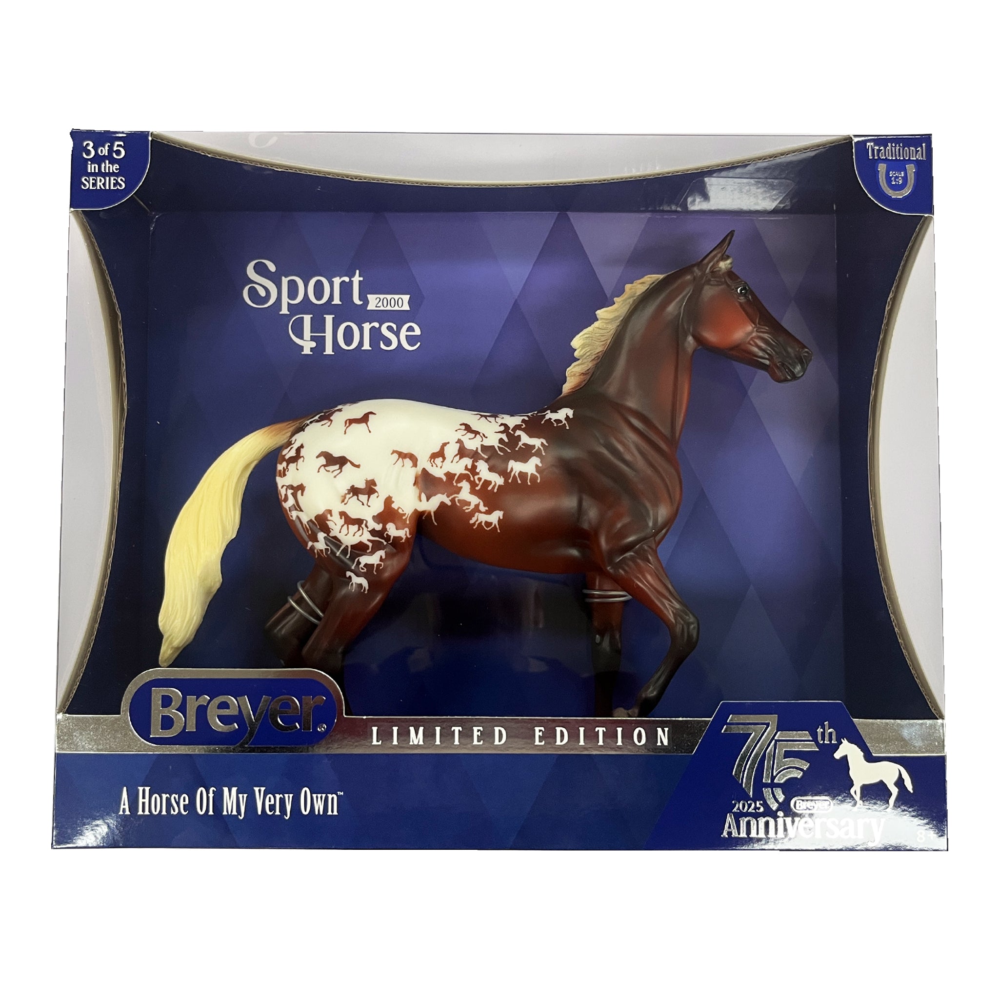 Breyer Traditional 75th Anniversary Sport Horse – Box Damaged