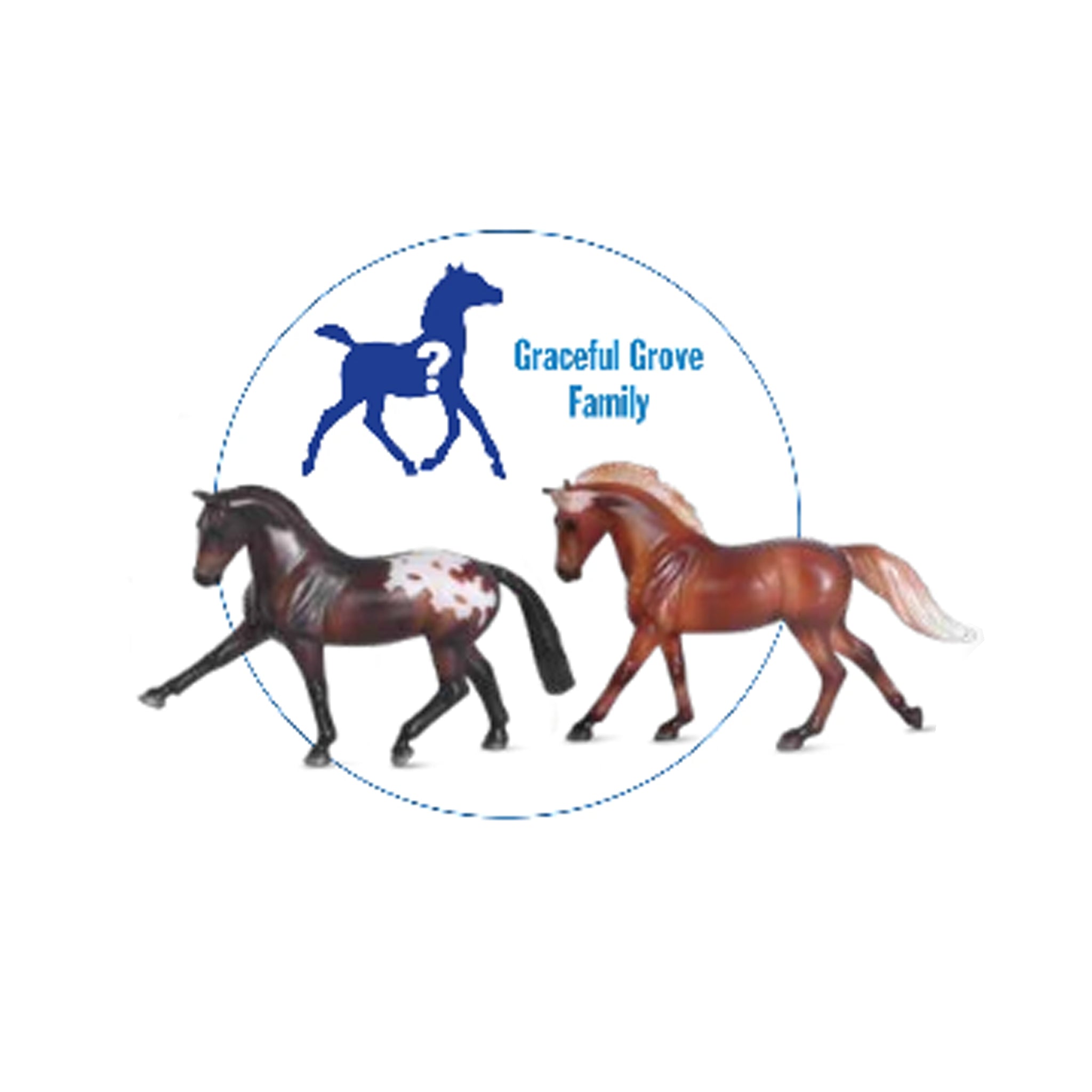 Breyer Stablemate Horse & Foal Surprise Family A Graceful Grove