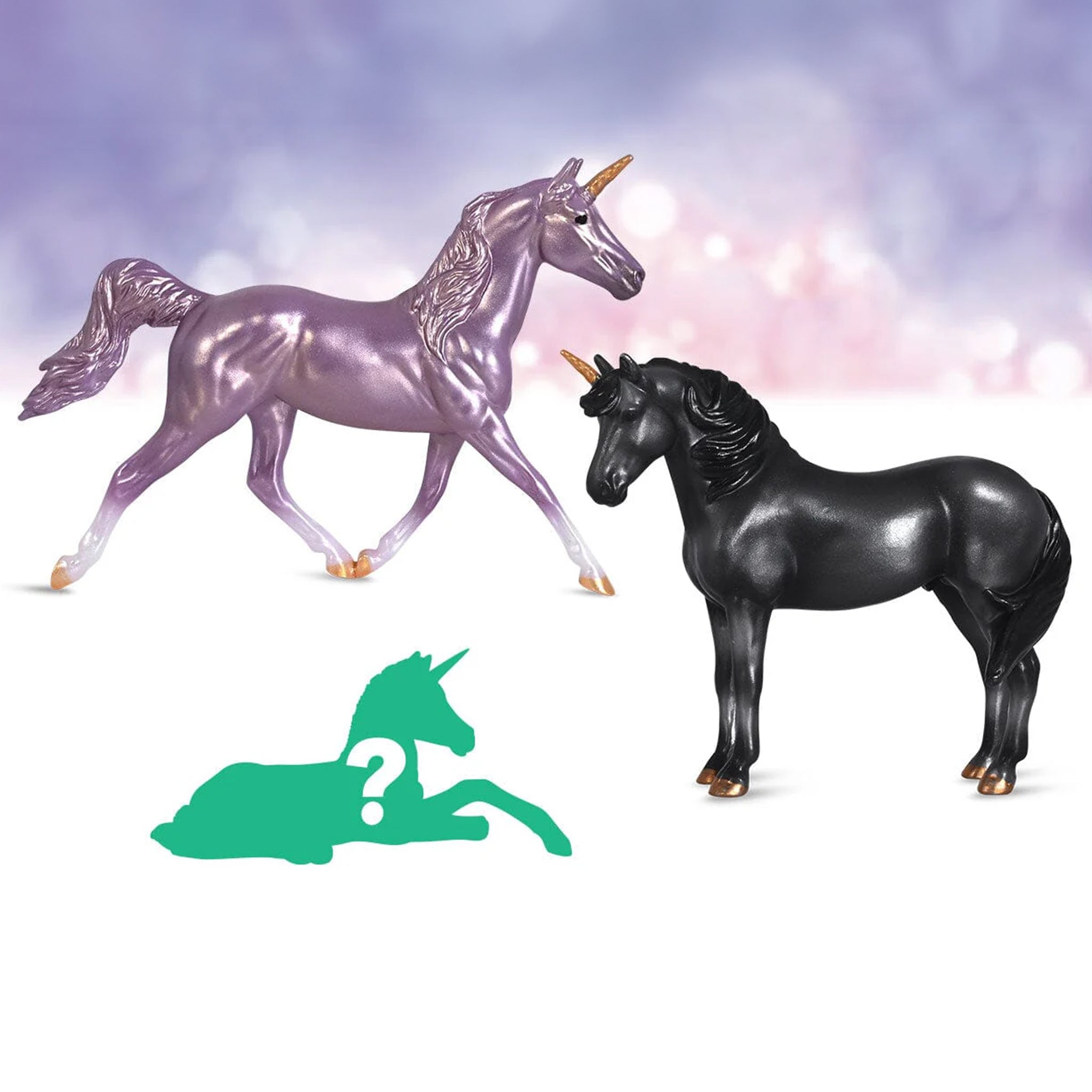 Breyer Stablemates Unicorn Foal Surprise -  Enchanted Forrest Family