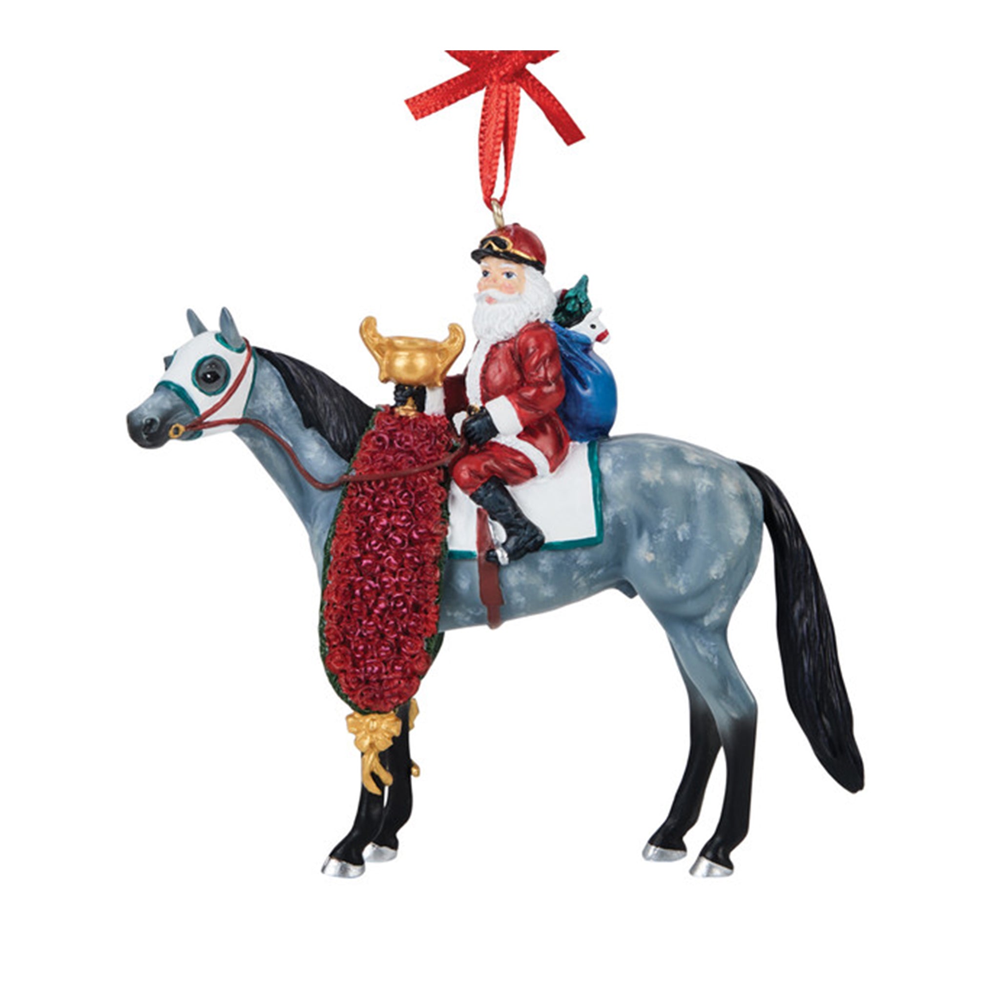 Breyer Stablemates 2026 Santa Ornament - Off to the Races