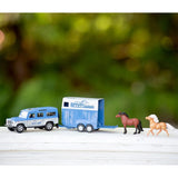 Breyer Stablemates Farms Land Rover & Tag-A-Long Trailer