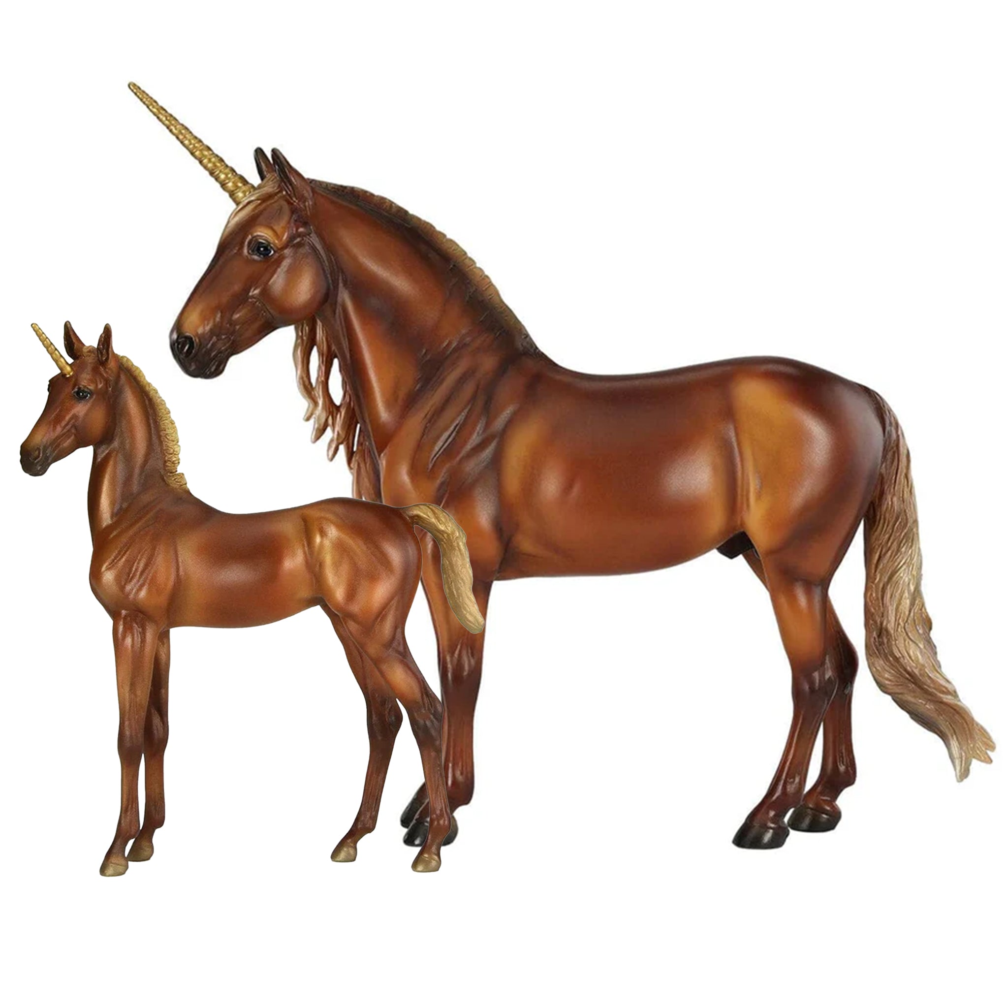 Breyer Traditional Cyrus & Solana Unicorn Stallion and Foal