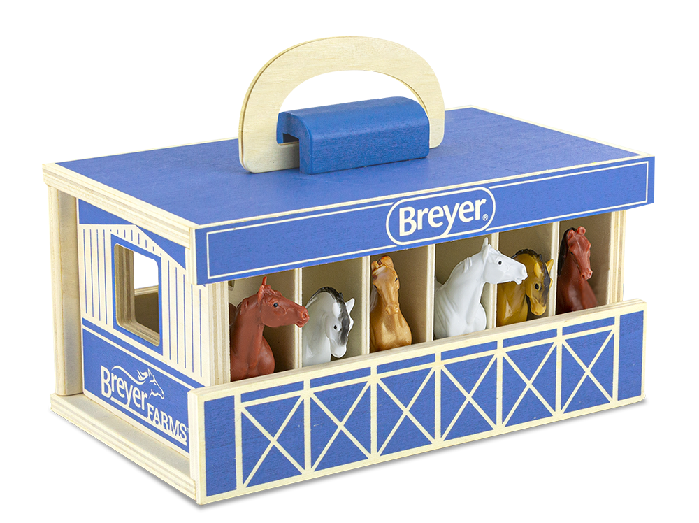Breyer Stablemates Farms Wooden Carry Case