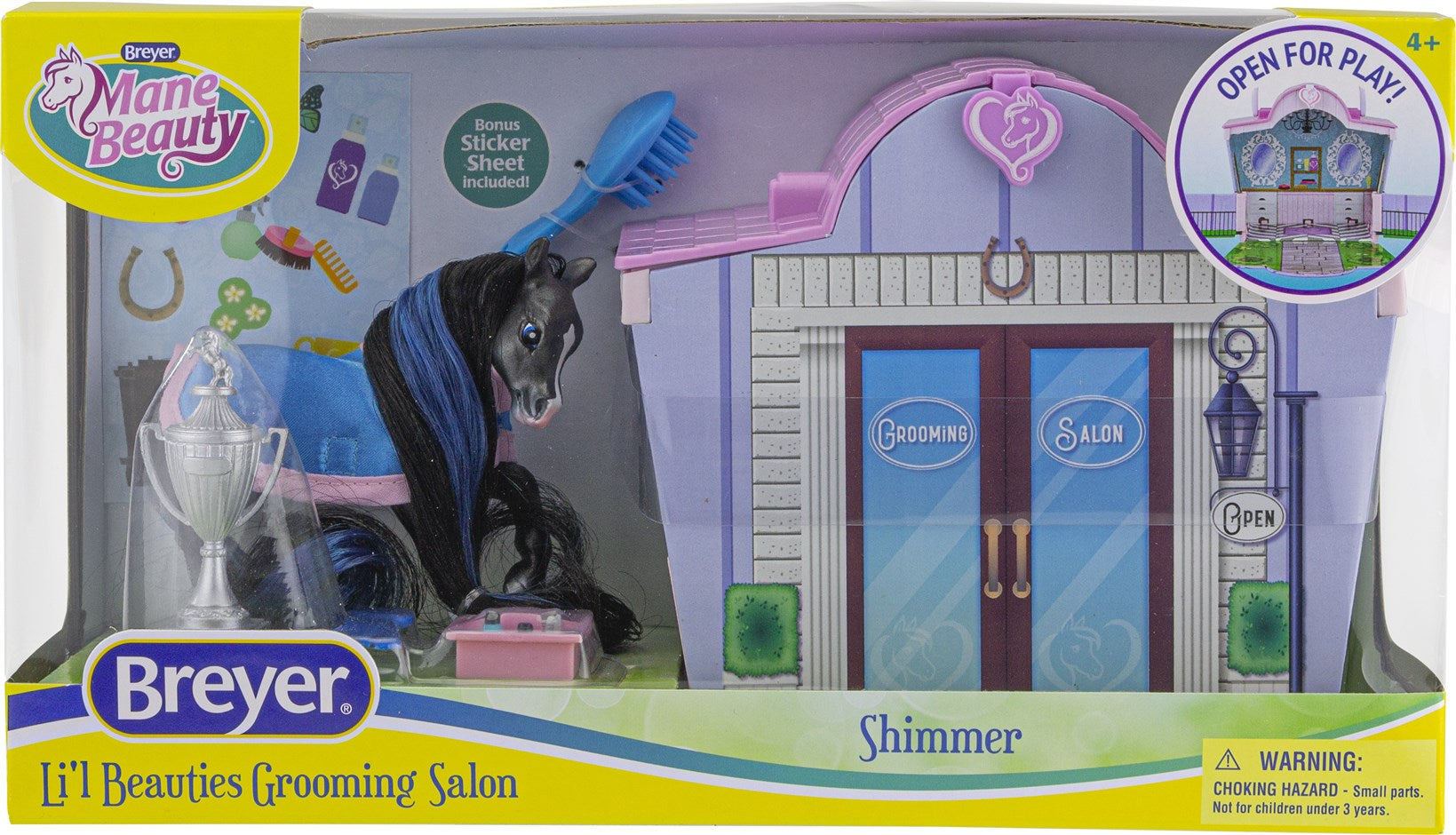 Breyer Mane Beauty Li'l Beauties Playset Shimmer Grooming Salon