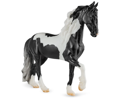 Breyer Traditional Battlefield Angel HP "Ezra" - Pinto Friesian Sporthorse